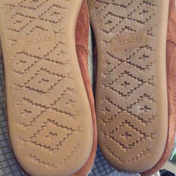 Zodiac slipper moccasins tweed with suede toe trim - Picture 5 of 5